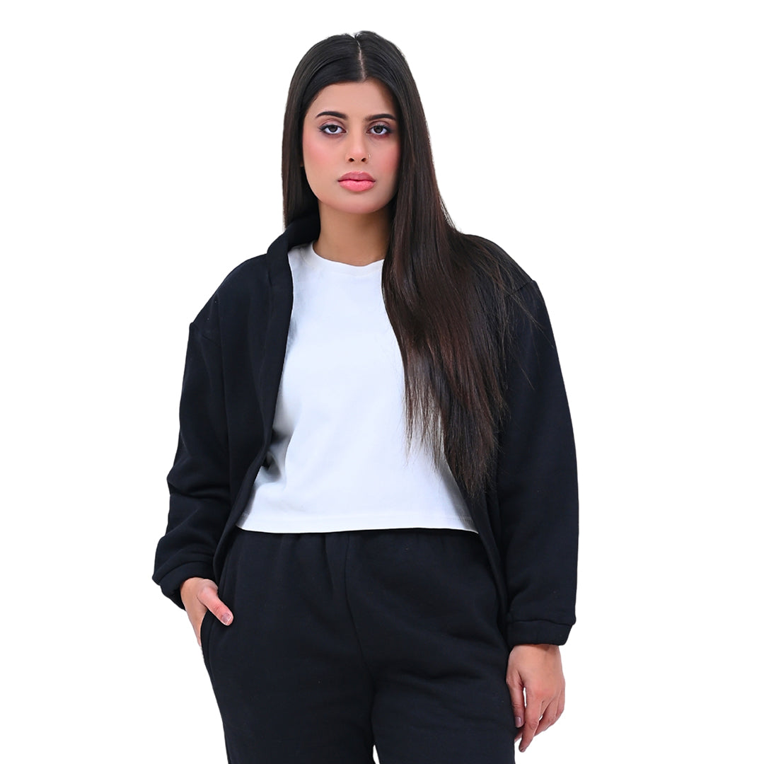 Casual Zip-Less Cardigan TOP Article # OS725B