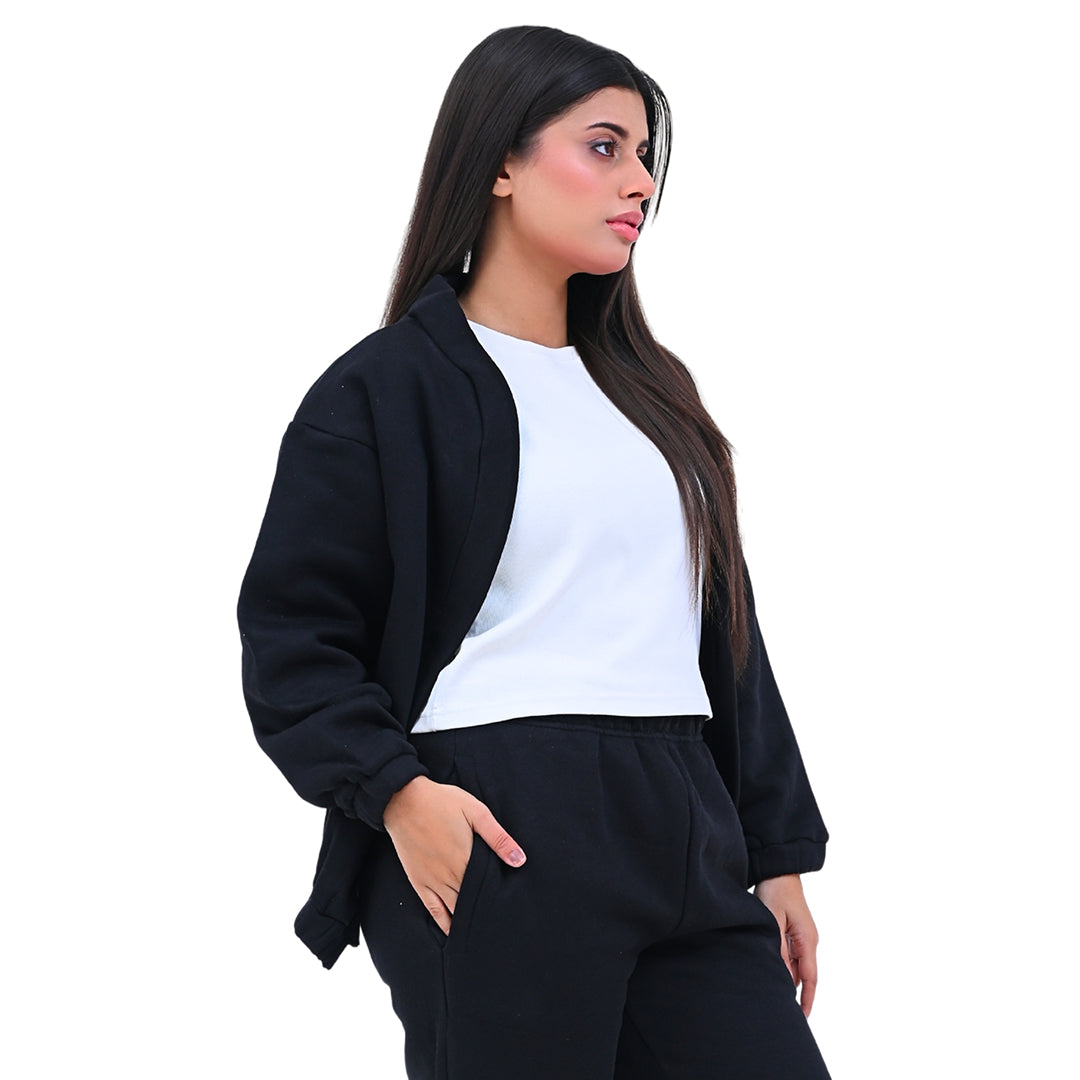 Casual Zip-Less Cardigan TOP Article # OS725B