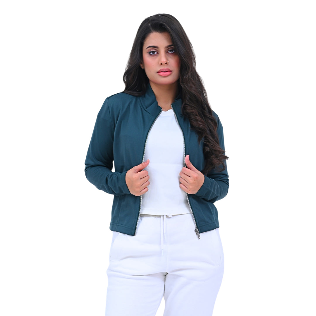 Ladies Zip-Front Fitted Jacket Article # FZS425G