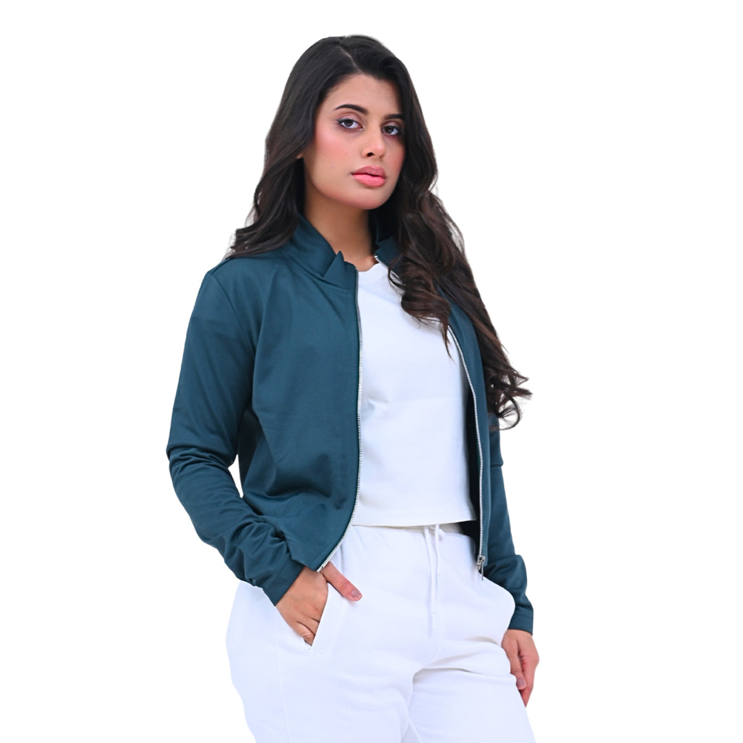 Ladies Zip-Front Fitted Jacket Article # FZS425G