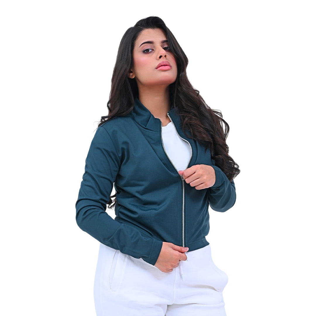 Ladies Zip-Front Fitted Jacket Article # FZS425G